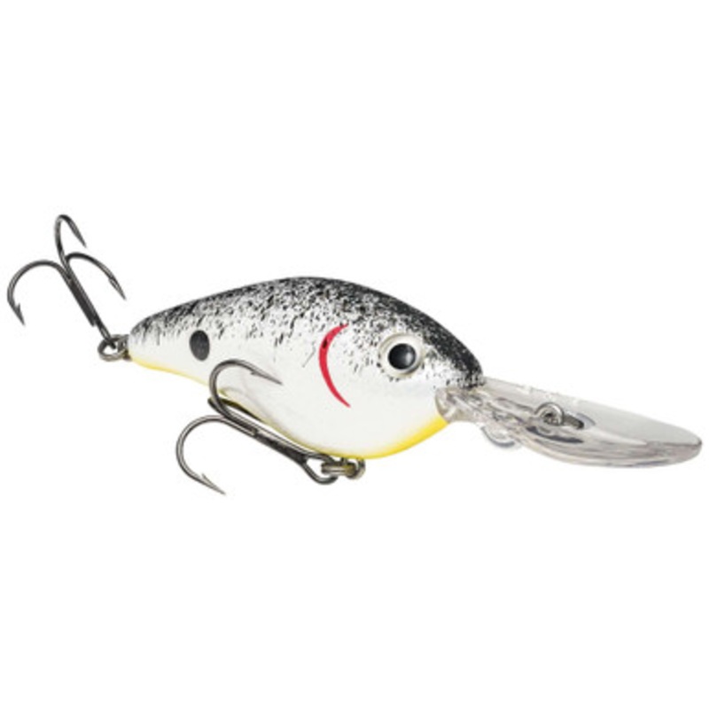 Strike King Pro Model 8XD Crankbait – Pearl/Blk Splatter w/Chrt Belly