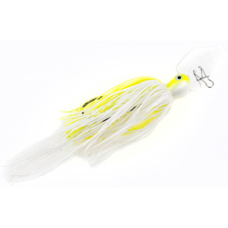 Strike King Pure Poison Bladed Swim Jig – Chartreuse/White – 3/8oz