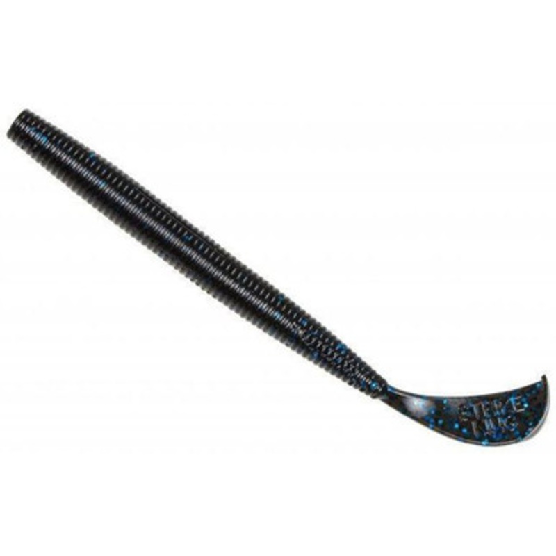 Strike King Rage Cut-R Worm – 6” – Black Blue Flake