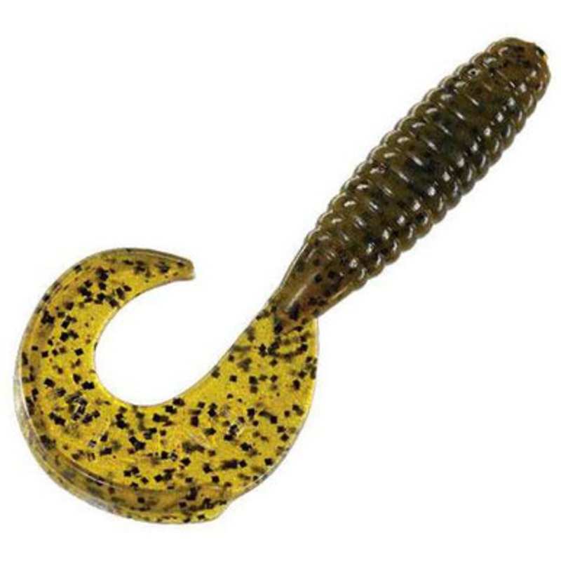 Strike King Rage Tail Grub – 4” – Green Pumpkin