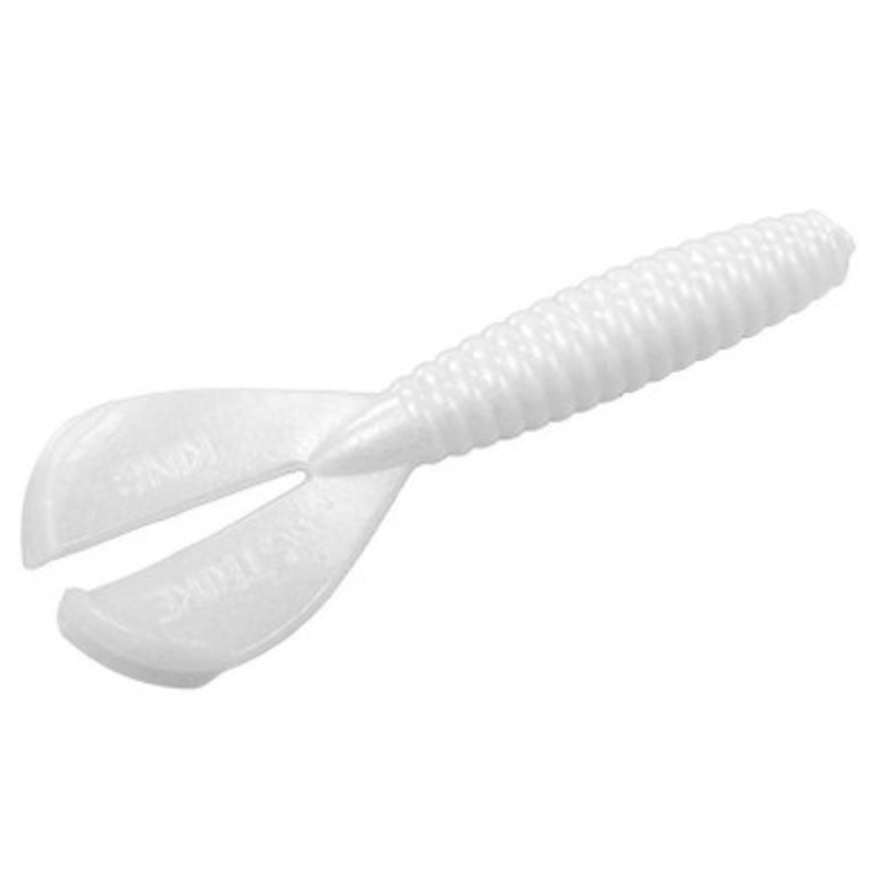 Strike King Rage Twin Tail Menace Grub – Pearl