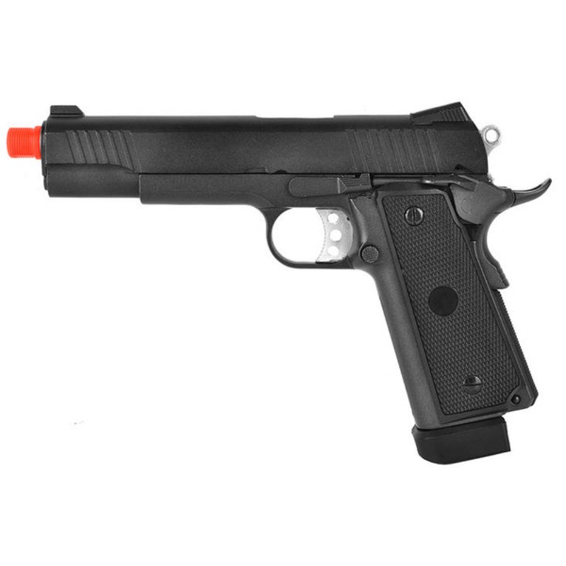 WellFire 1911 Hi-Capa 5.1 Tactical Blowback CO2 Airsoft Pistol, Black