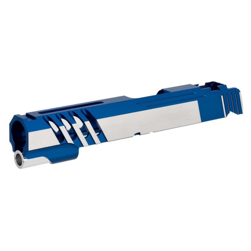 Airsoft Masterpiece Hi-Capa 5.1 / 1911 Custom Saber Slide, Blue Two-Tone