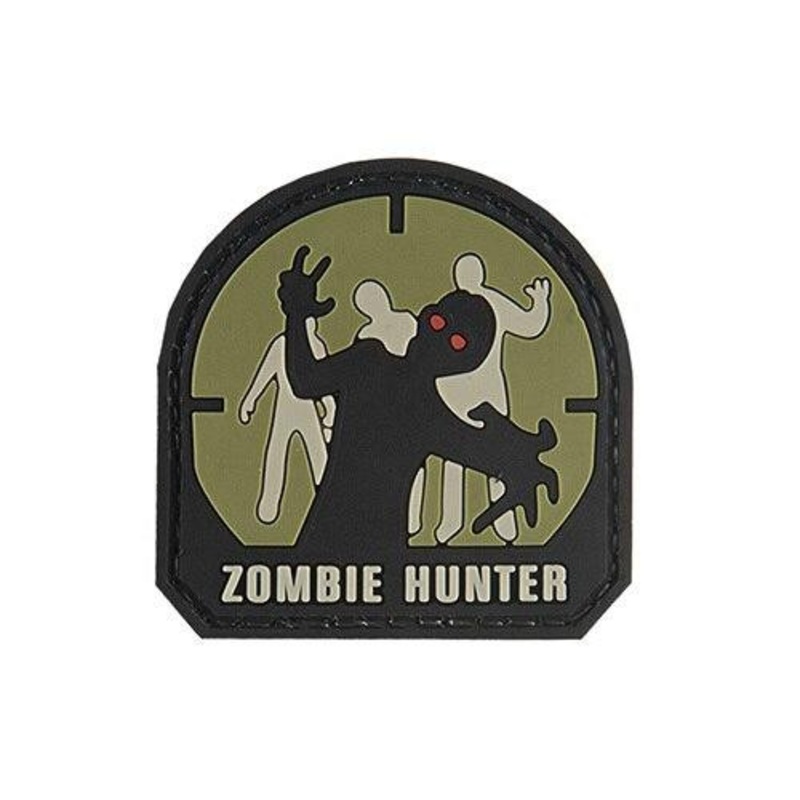 G-Force Zombie Hunter PVC Morale Patch, Small, OD Green