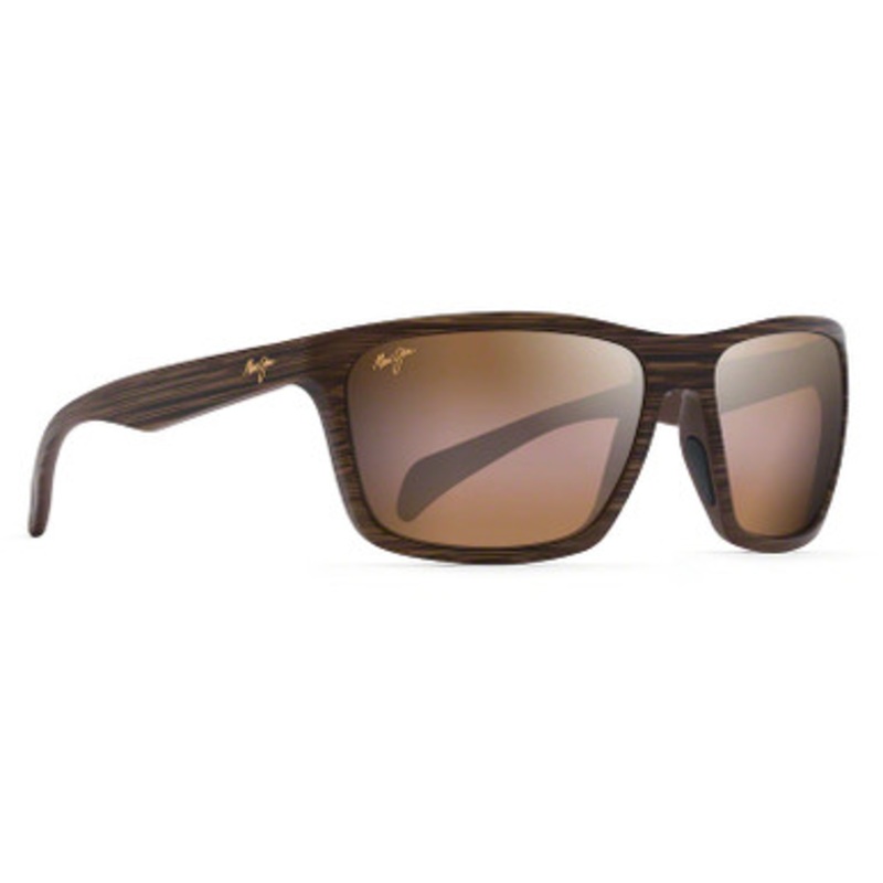 Maui Jim Makoa Sunglasses – Matte Brown Woodgrain Frame/HCL Bronze Lens