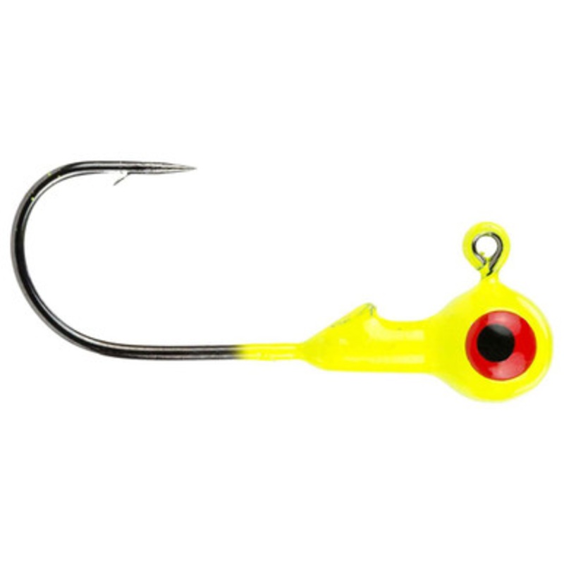 Strike King MRCJH116 Mr. Crappie 1/16 oz Jig Heads 1 Chartreuse
