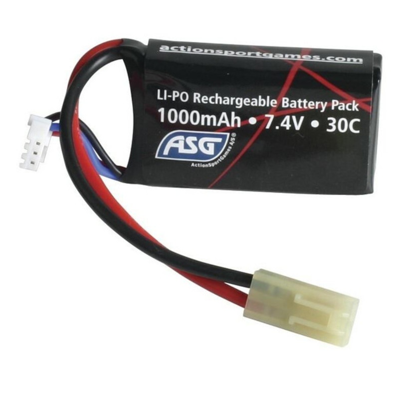 ASG 7.4v 1000mAh LiPO Battery