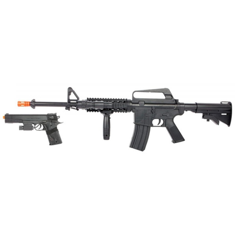 Colt M4 On Duty Spring Airsoft Rifle Kit, Black