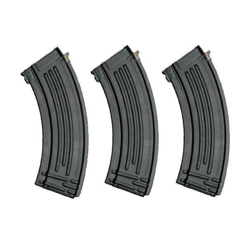 Full Metal AK47 600 Round High Capacity Magazine – 3 Pack