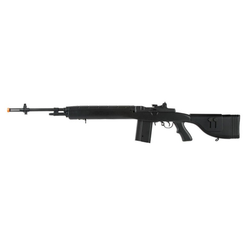 Lancer Tactical LT-732 DMR Stock 45 M14 SOCOM AEG Airsoft Rifle, Black