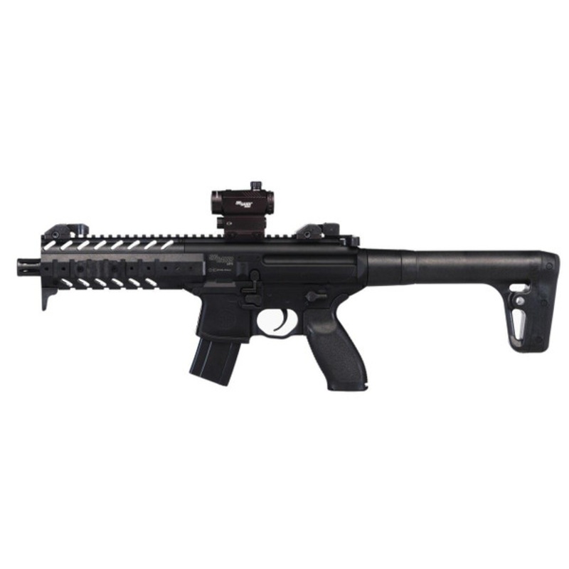 SIG AIR MPX .177 Co2 Air Rifle w/ Micro Red Dot Sight, Black