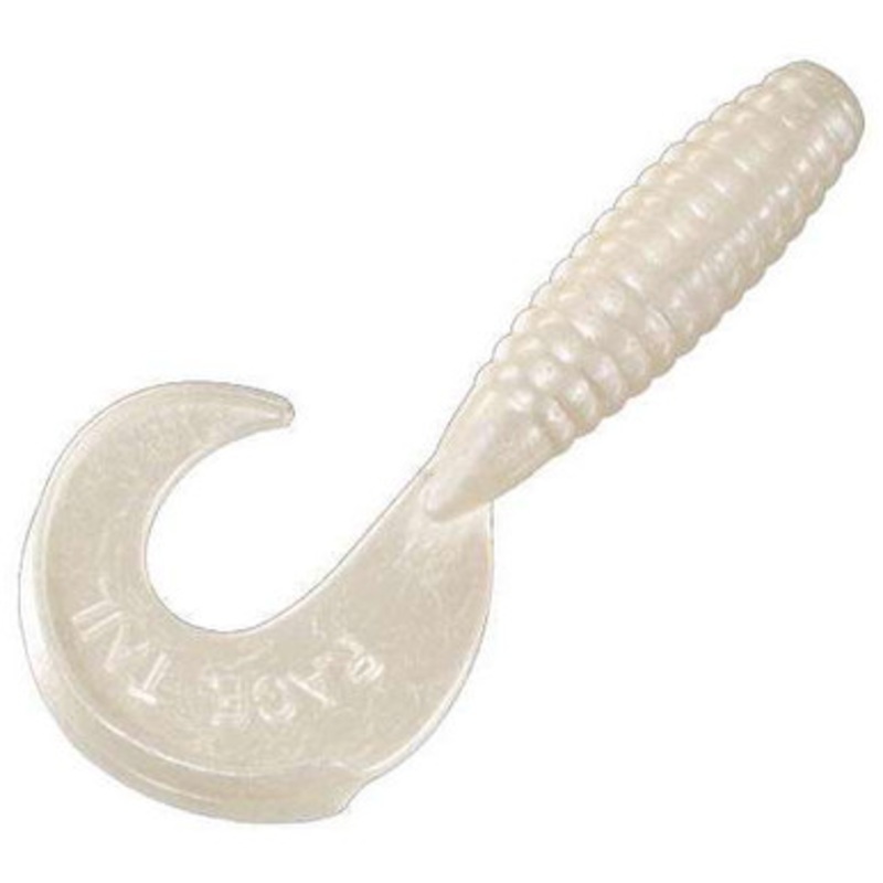 Strike King Rage Tail Grub – 4” – Pearl