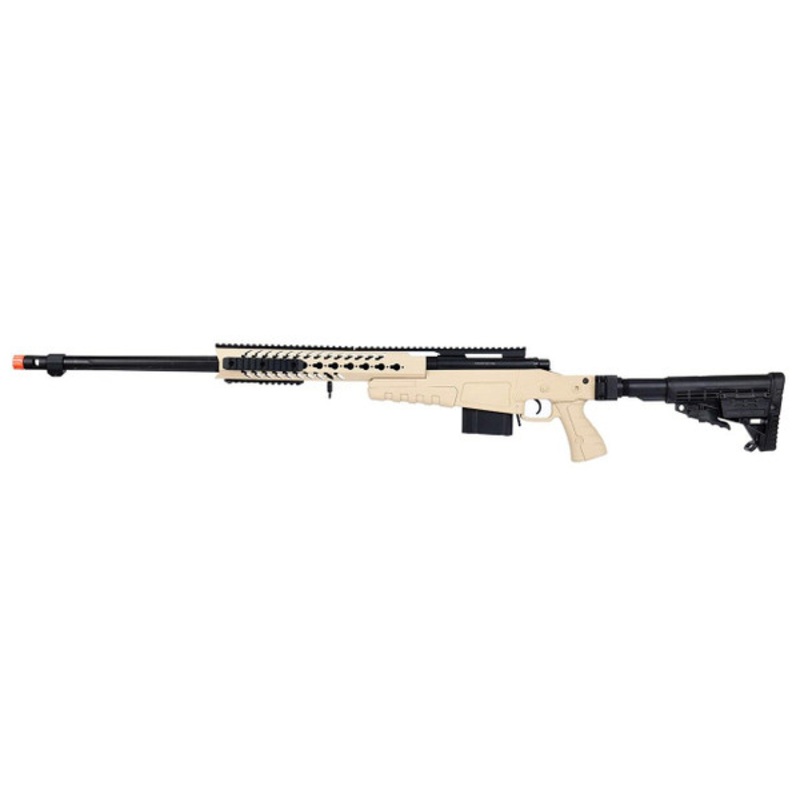 WellFire MB4418-1 Bolt Action Airsoft Sniper Rifle, Tan