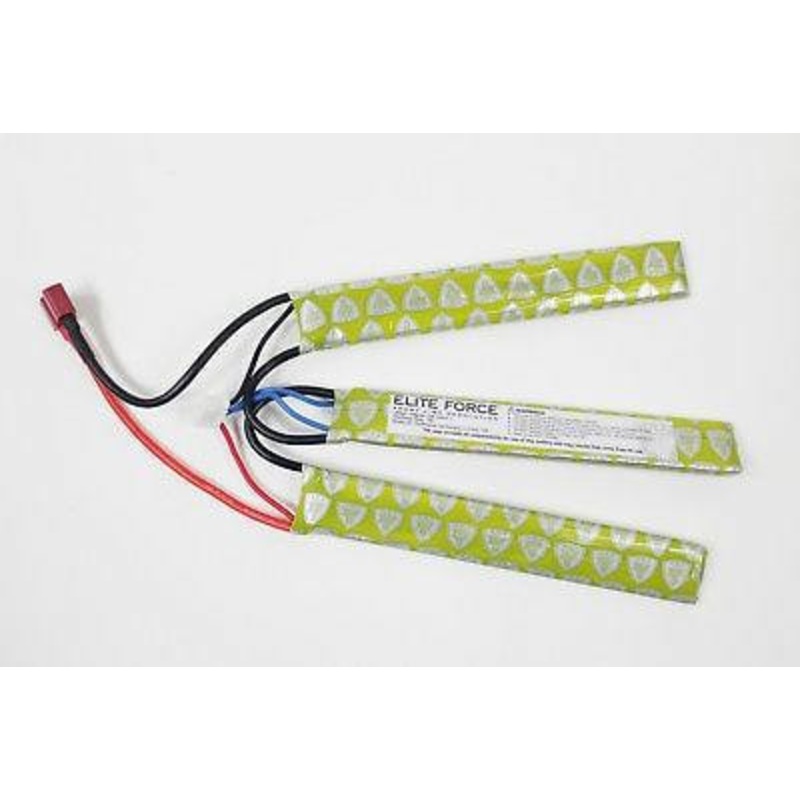 Elite Force 11.1v 1200 mAh 15C Tri-Panel Deans Battery, Tamiya Plugs