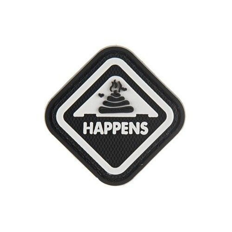 G-Force S*** Happens PVC Morale Patch, Black