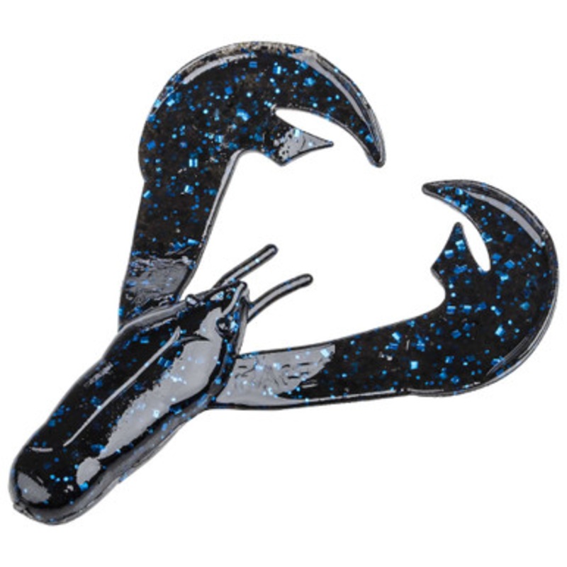 Strike King RGCHK-2 Rage Tail Chunk – Black Blue Flake