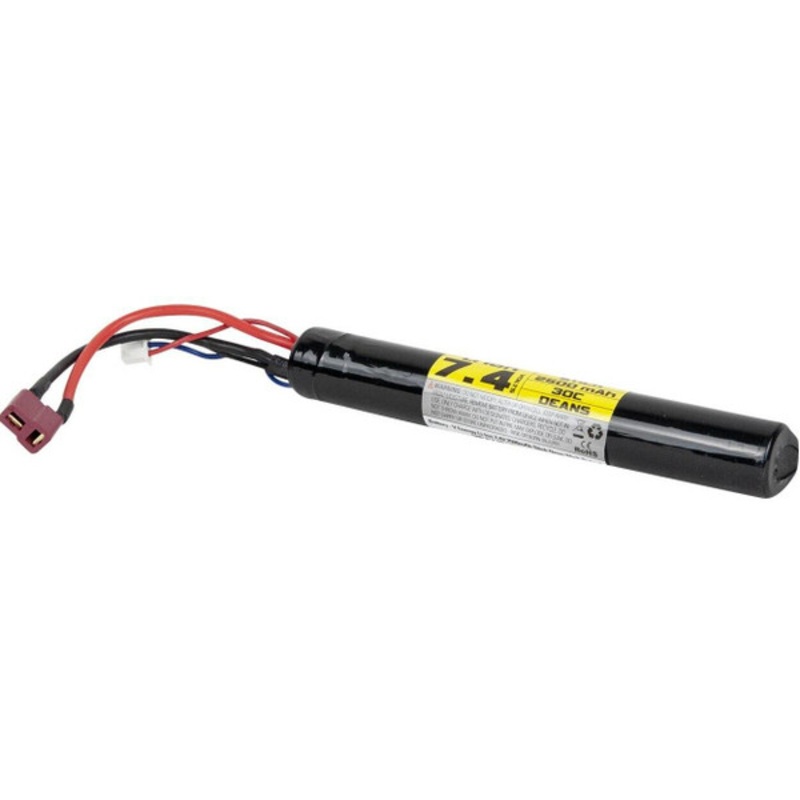Valken Energy Li-Ion 7.4v 2500mAh High Output Stick Battery, Deans Plug
