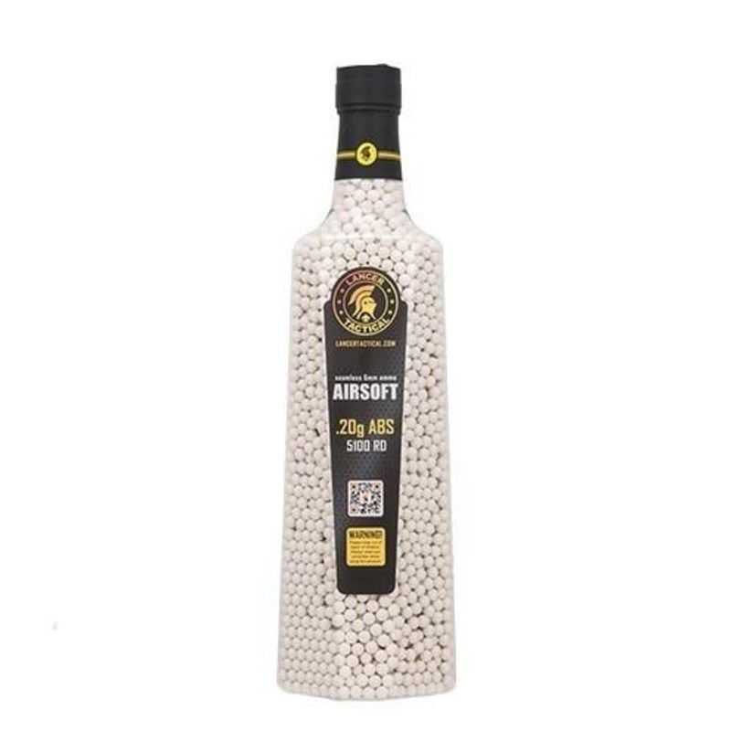 Lancer Tactical 6mm Airsoft BBs, 0.20g, 5100 rounds