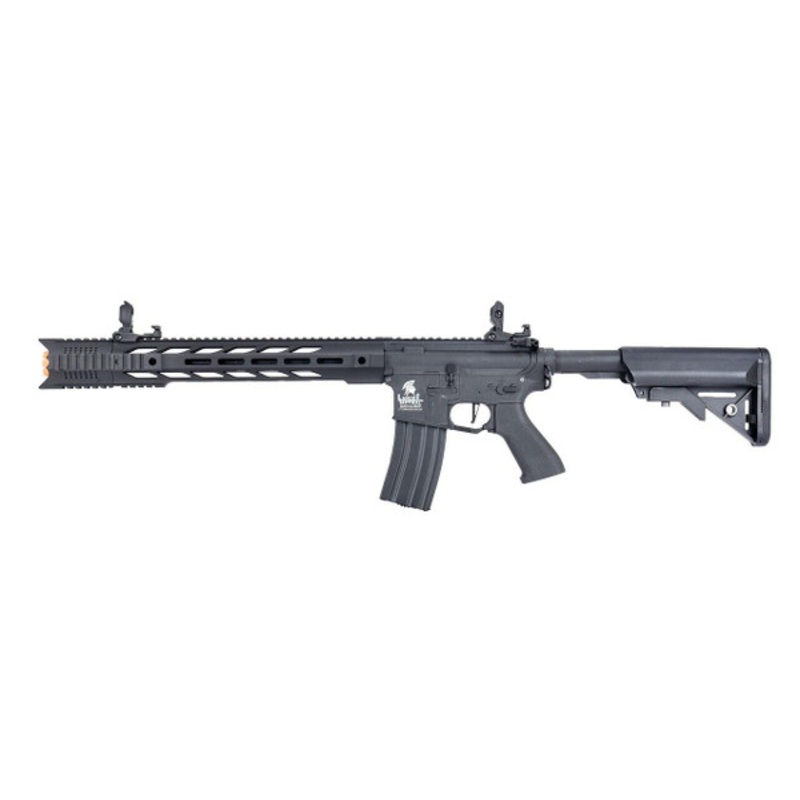 Lancer Tactical Interceptor SPR Hybrid Series High FPS AEG Airsoft Rifle, Black