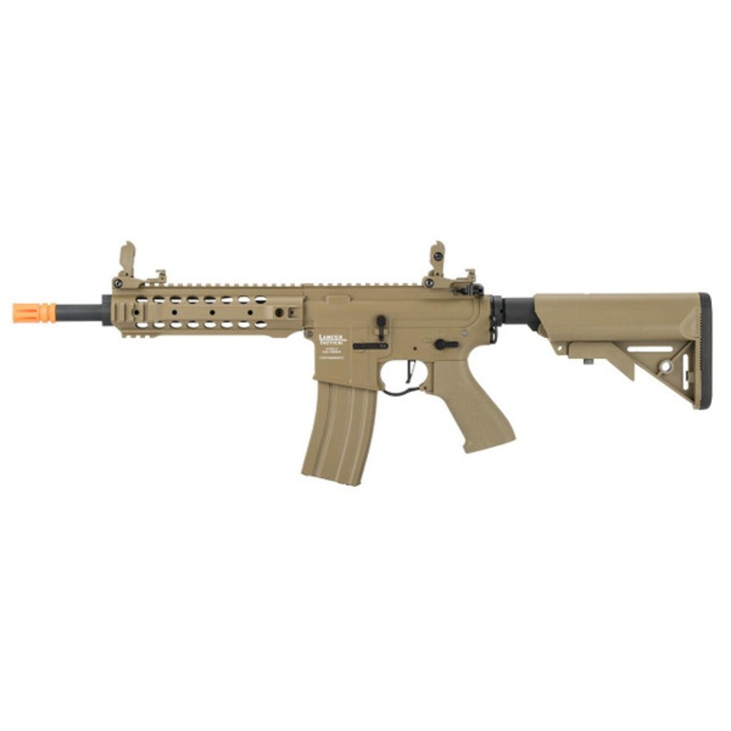 Lancer Tactical LT-24 M4 CQB ProLine Series High FPS AEG Airsoft Rifle, Tan