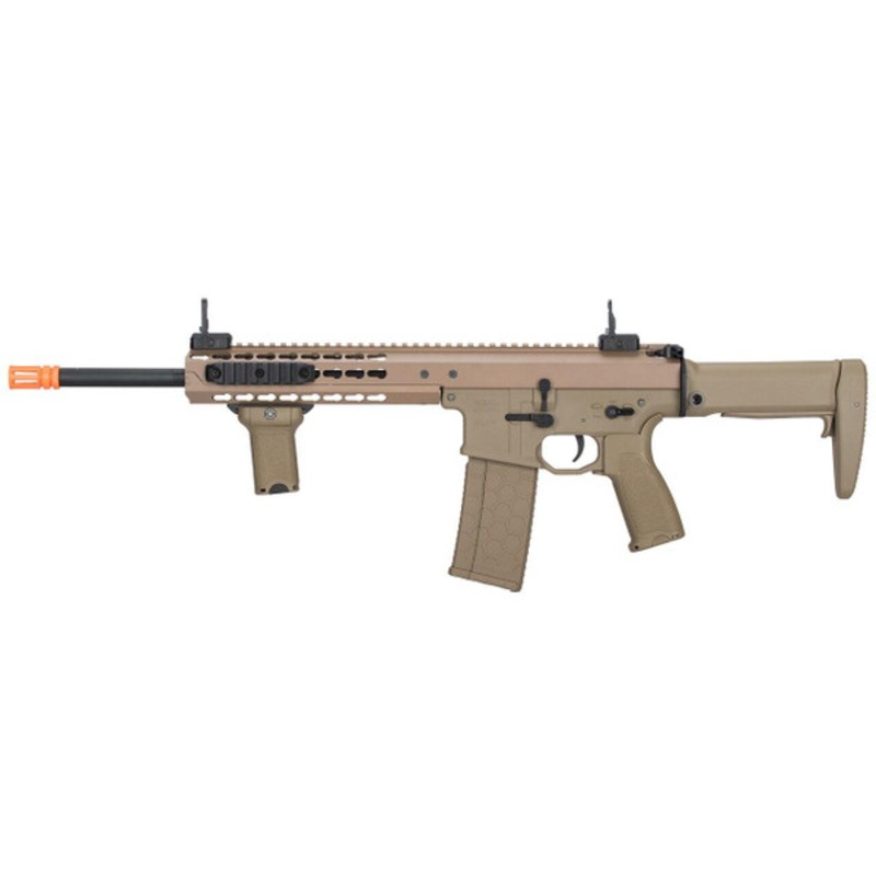 Lancer Tactical Warlord 10.5 Type B Carbine Airsoft Rifle, Low FPS Version, Dark Earth