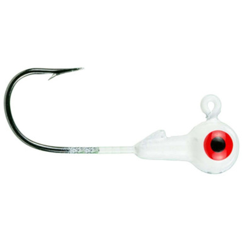 Strike King MRCJH116 Mr. Crappie 1/16 oz Jig Heads 199 Refrigerator White