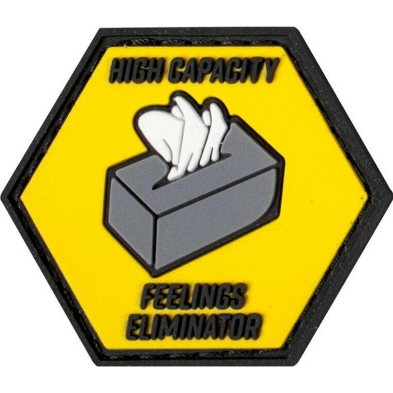 Valken High Capacity Feelings Eliminator 1.5 x 1.3 Morale Patch, Yellow
