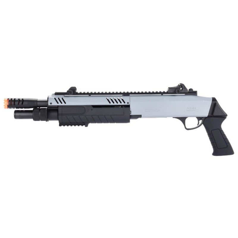 BO Manufacture FABARM STF12 11 Barrel Pump Action Shotgun, Grey / Black