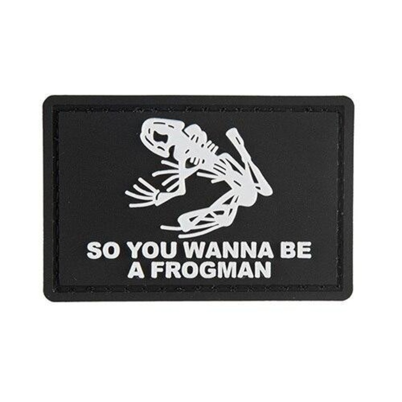 G-Force So You Wanna Be A Frogman PVC Morale Patch, Black