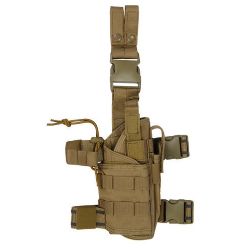 Lancer Tactical 322TN Nylon Tornado Drop Leg Holster, Tan