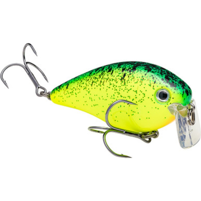 Strike King KVD 2.5 Wake Bait – Chartreuse Blue Black Splatterback