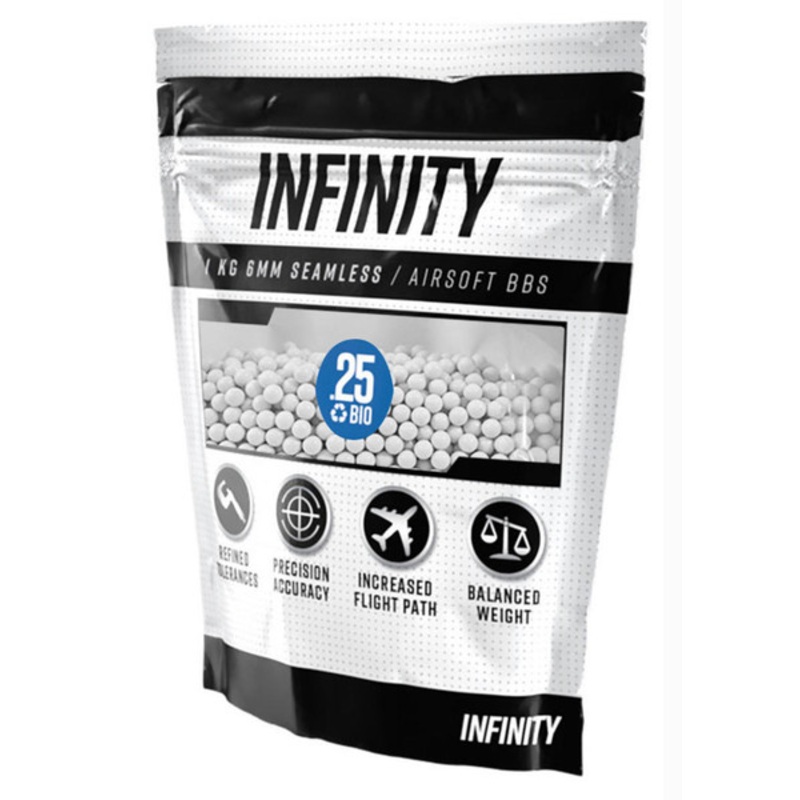 Valken Infinity 6mm BIO Airsoft BBs, 0.25g, 4000 rounds