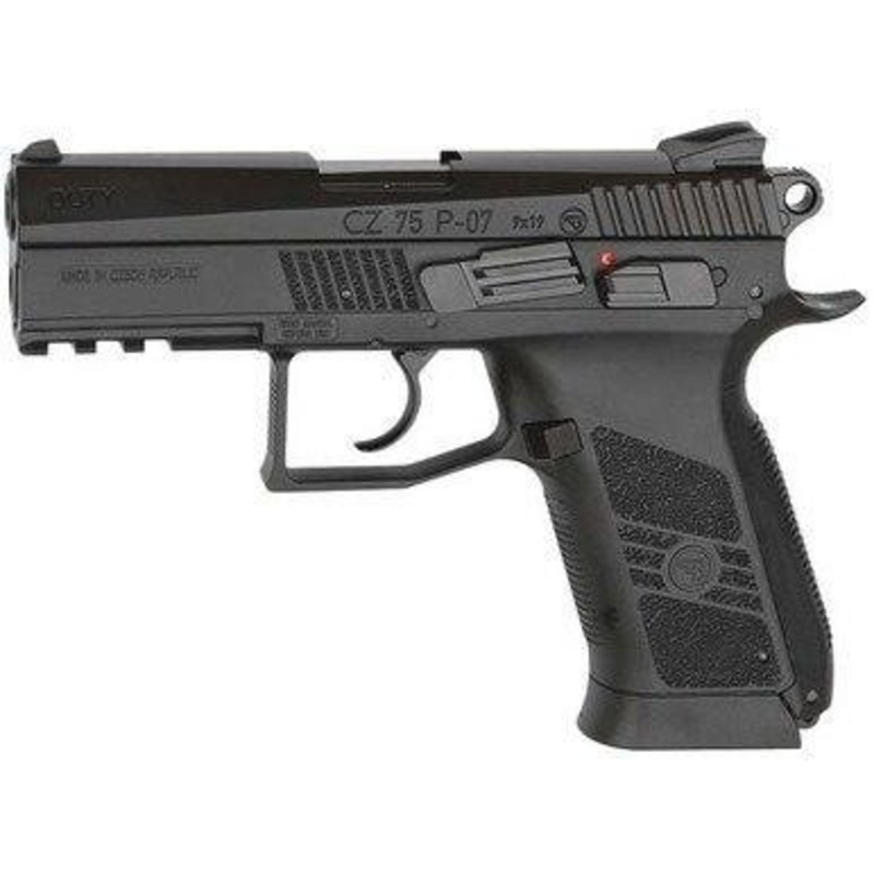 ASG Licensed CZ 75 P-07 Co2 Blowback .177 Airgun, Black
