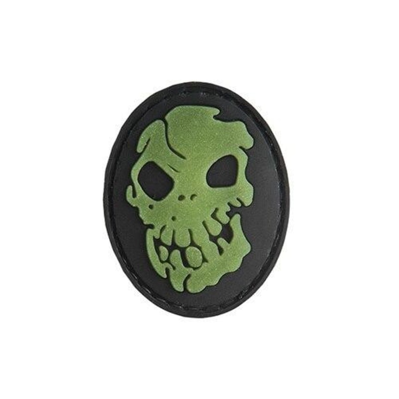 G-Force Skull Glow-In-Dark PVC Patch
