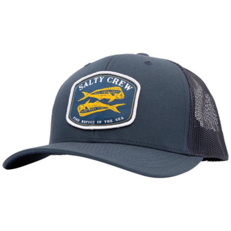 Salty Crew Double Up Retro Trucker Hat – Navy