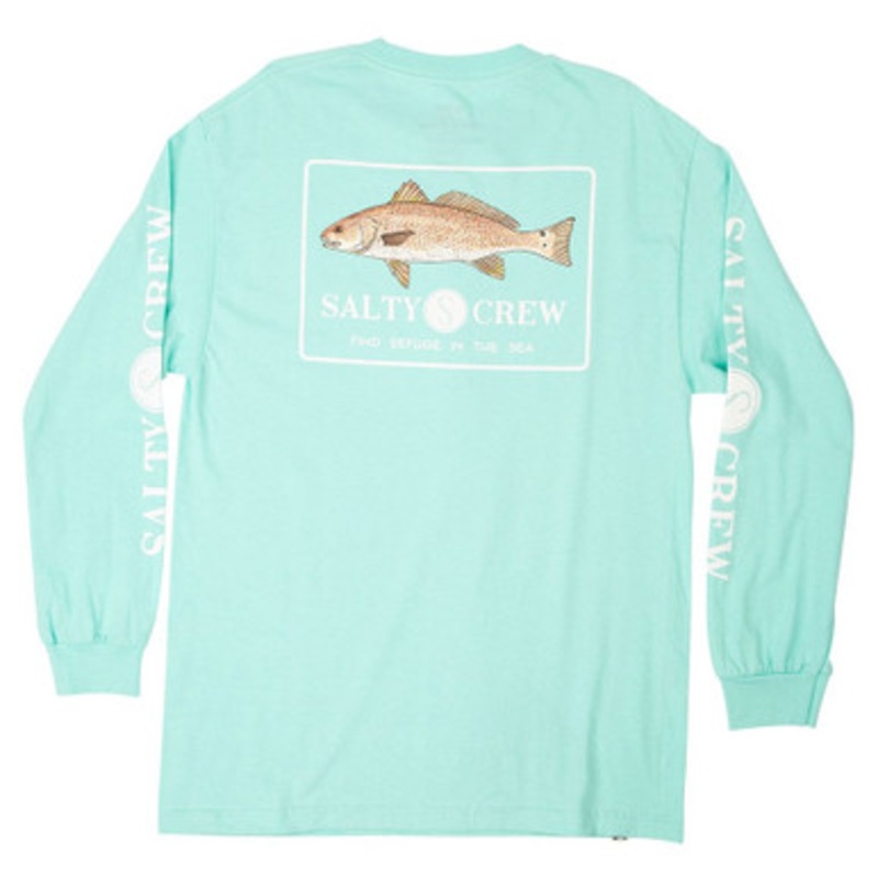 Salty Crew Spot Tail Long Sleeve T-Shirt – Sea Foam – L