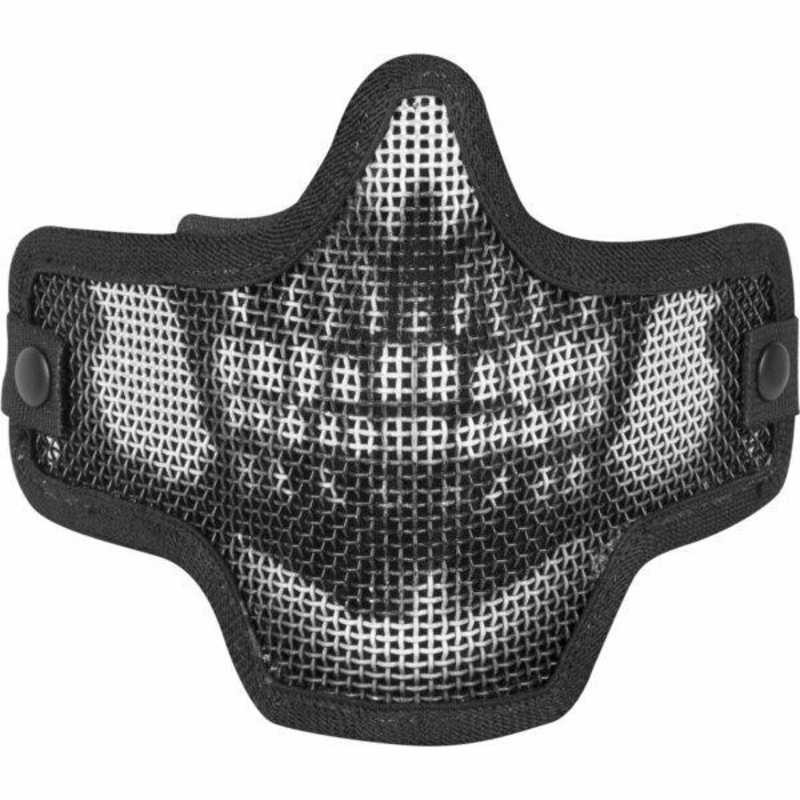 Valken Kilo Airsoft Mesh Mask – Skull, Black