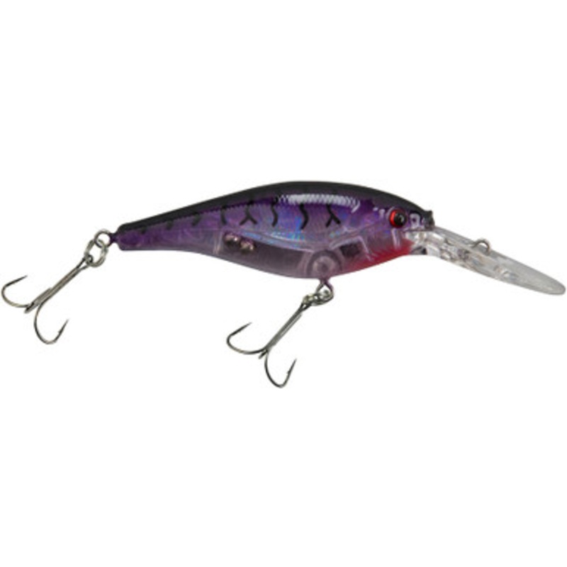 Berkley Flicker Shad – 3-1/2in – Flashy Purple Tiger