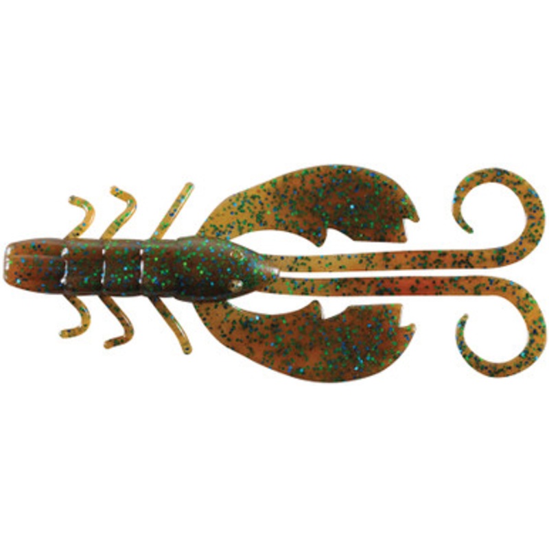 Berkley Powerbait Crazy Legs Chigger Craw – 3in – Pumpkin Green Fleck
