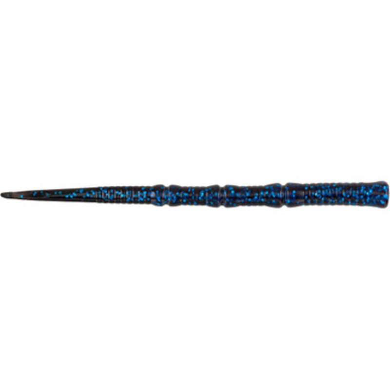 Berkley Powerbait Flute Worm – 5.7in – Black Blue Fleck