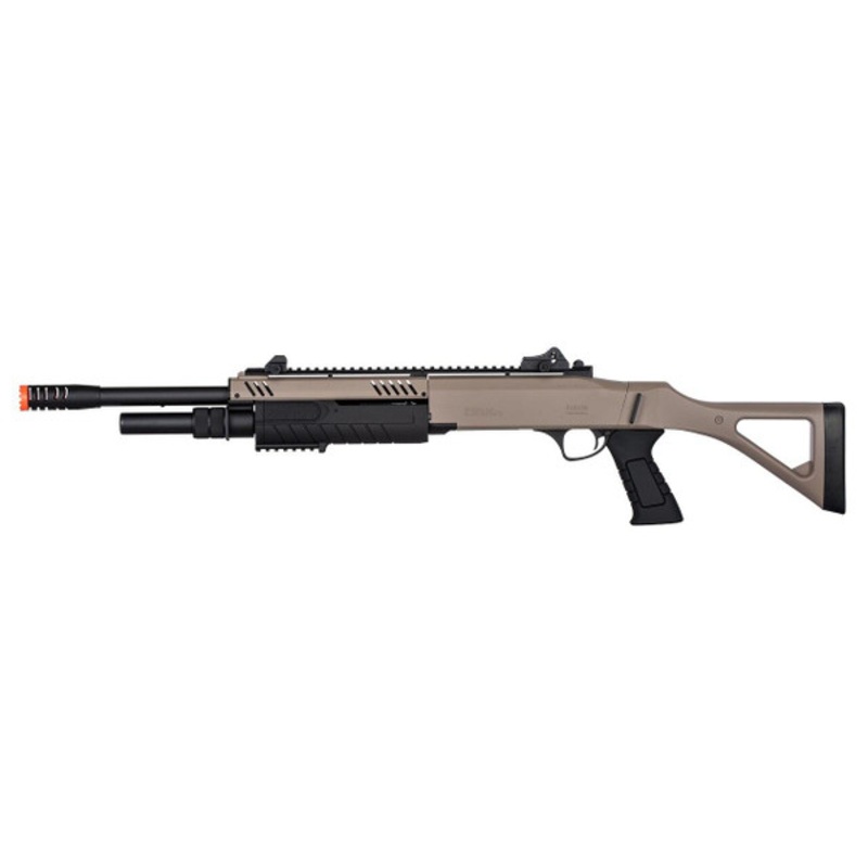 BO Manufacture FABARM STF12 18 Barrel Pump Action Shotgun w/ Stock, Dark Earth