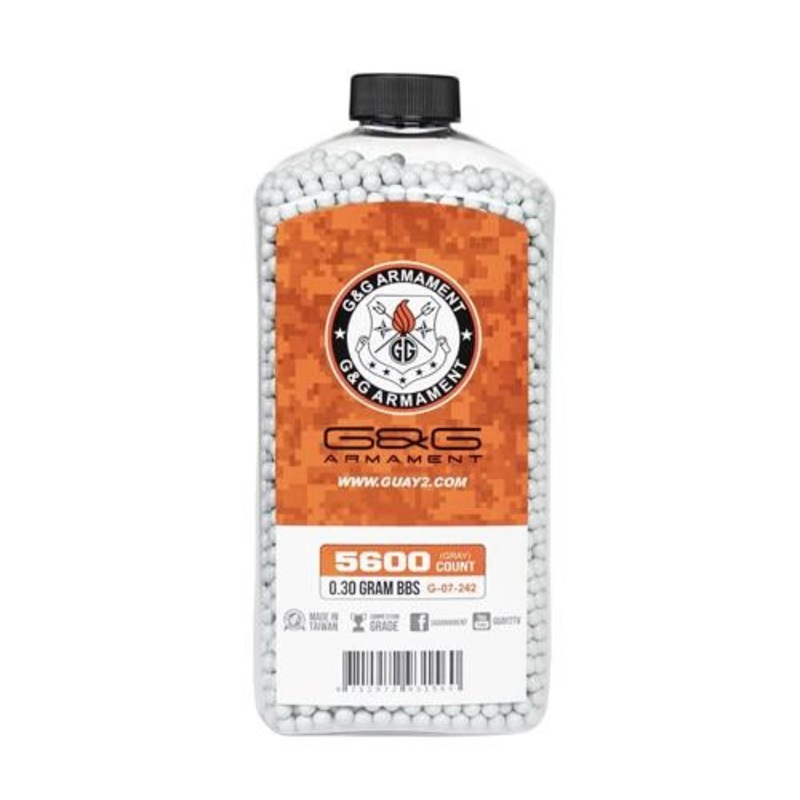 G&G Perfect Grey BBs 0.30g, 5600 Count Bottle