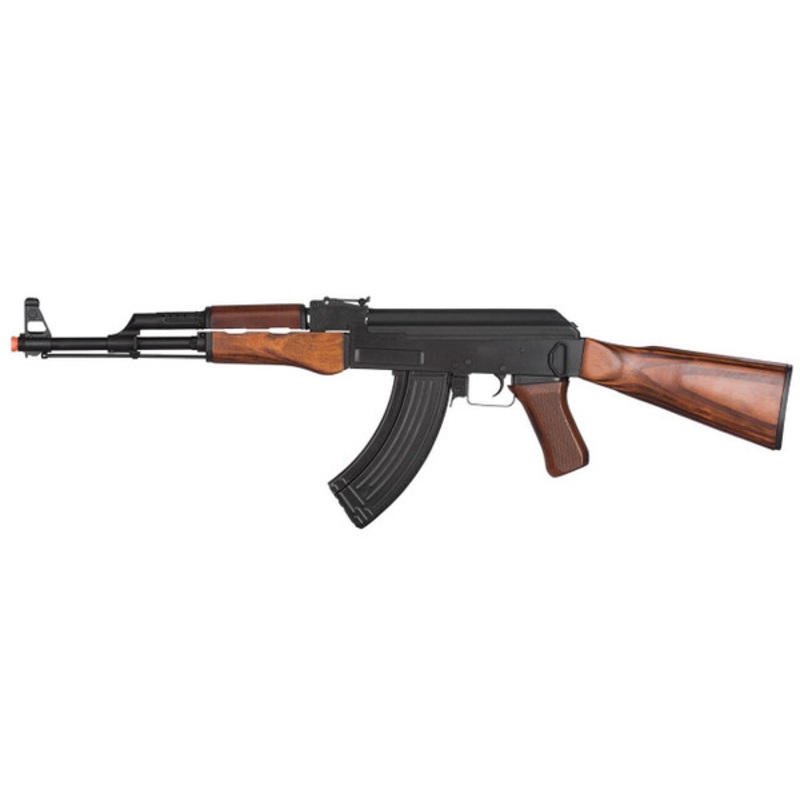 LCK47 Full Metal AK47 Airsoft Rifle w/ Real Wood Stock and Grips