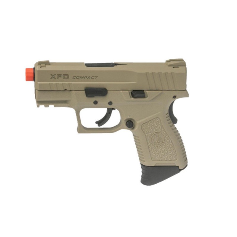ASG XPD Compact Gas Blowback Airsoft Pistol, Tan