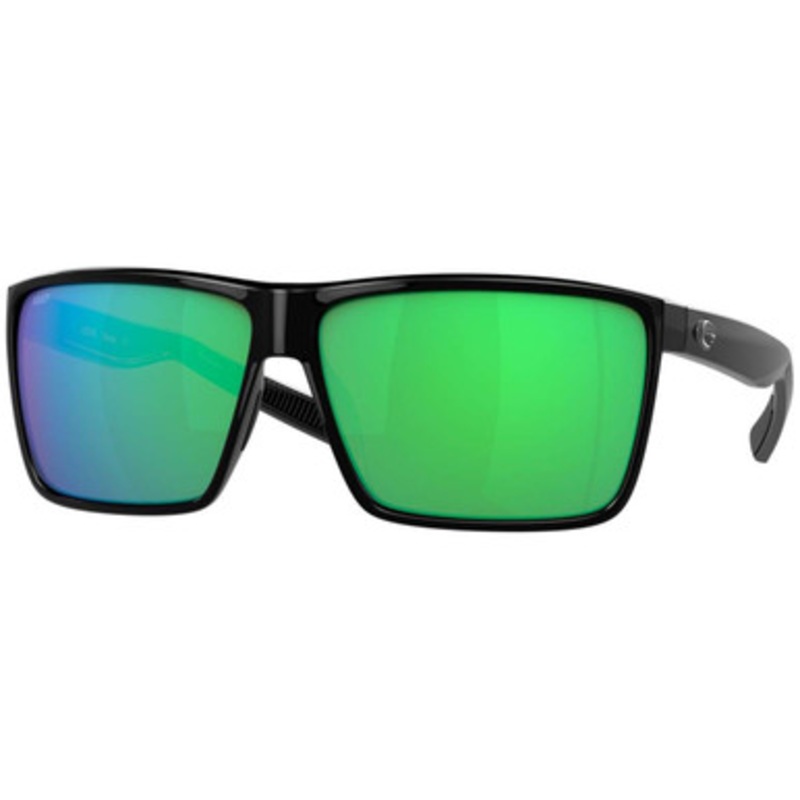 Costa Rincon Sunglasses – Shiny Black Frame/Green Mirror 580P