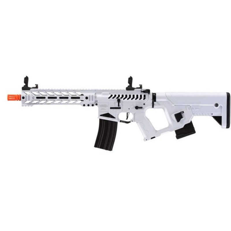 Lancer Tactical Enforcer Battle Hawk 10 Skeleton AEG Airsoft Rifle w/ Alpha Stock, White