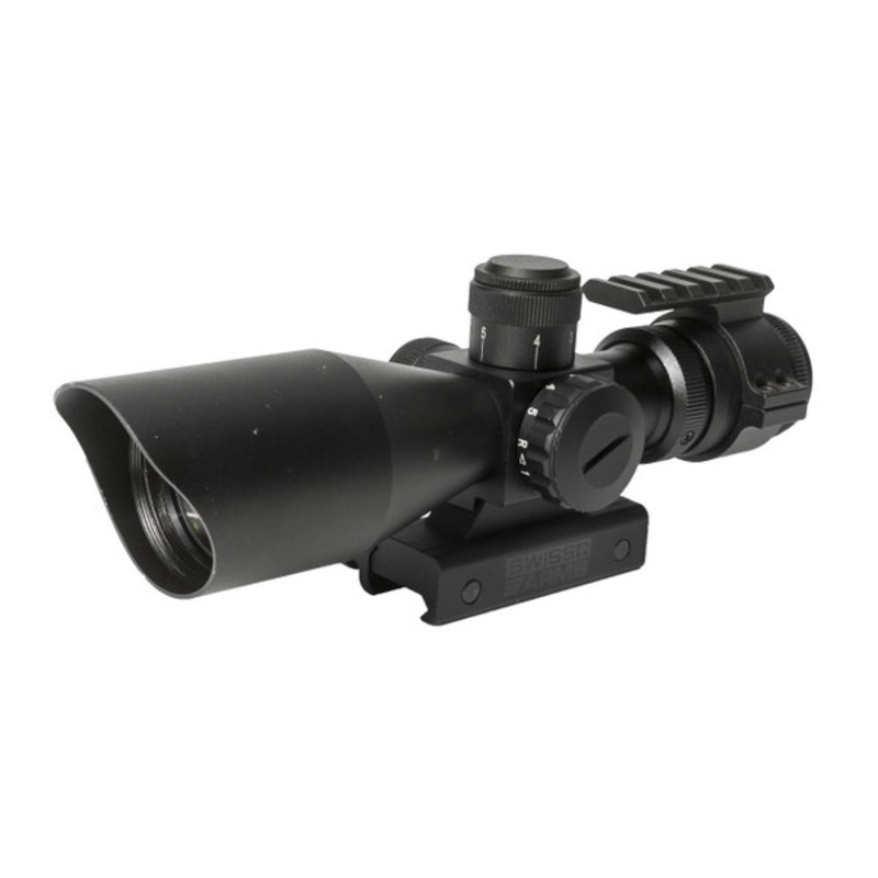 Swiss Arms 3-9×40 Compact Rifle Scope w/ Sunshade & Mount