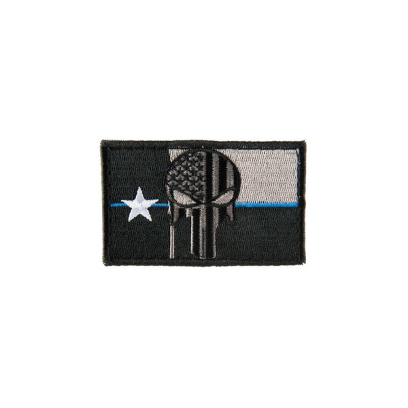 Texas Punisher Embroided Morale Patch, Black