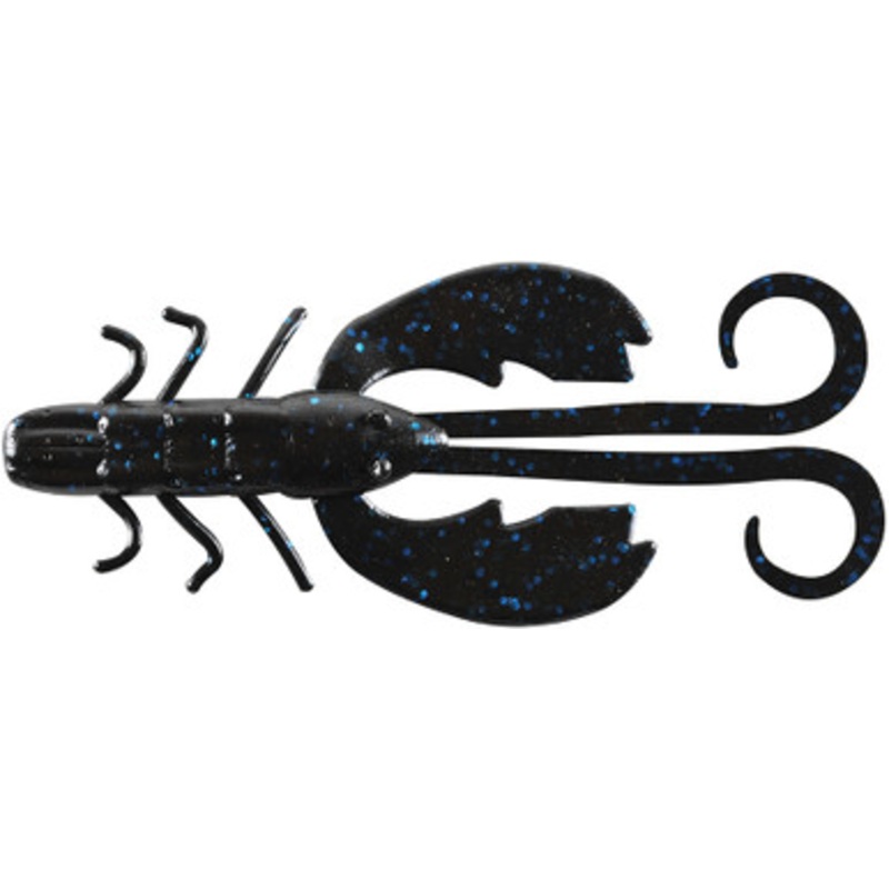 Berkley Powerbait Crazy Legs Chigger Craw – 3in – Black Blue Fleck