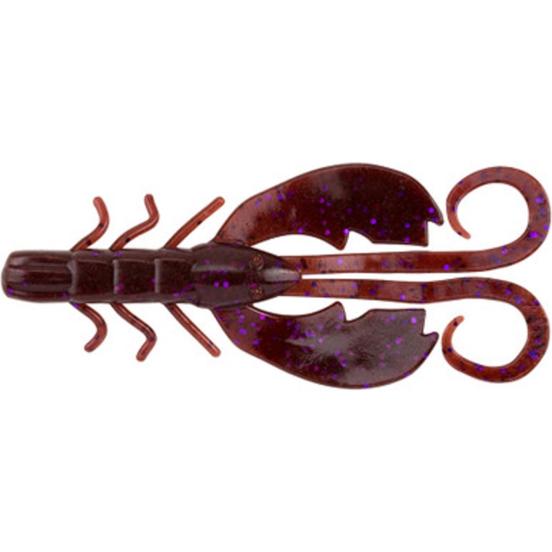Berkley Powerbait Crazy Legs Chigger Craw – 3in – Cinnamon Purple